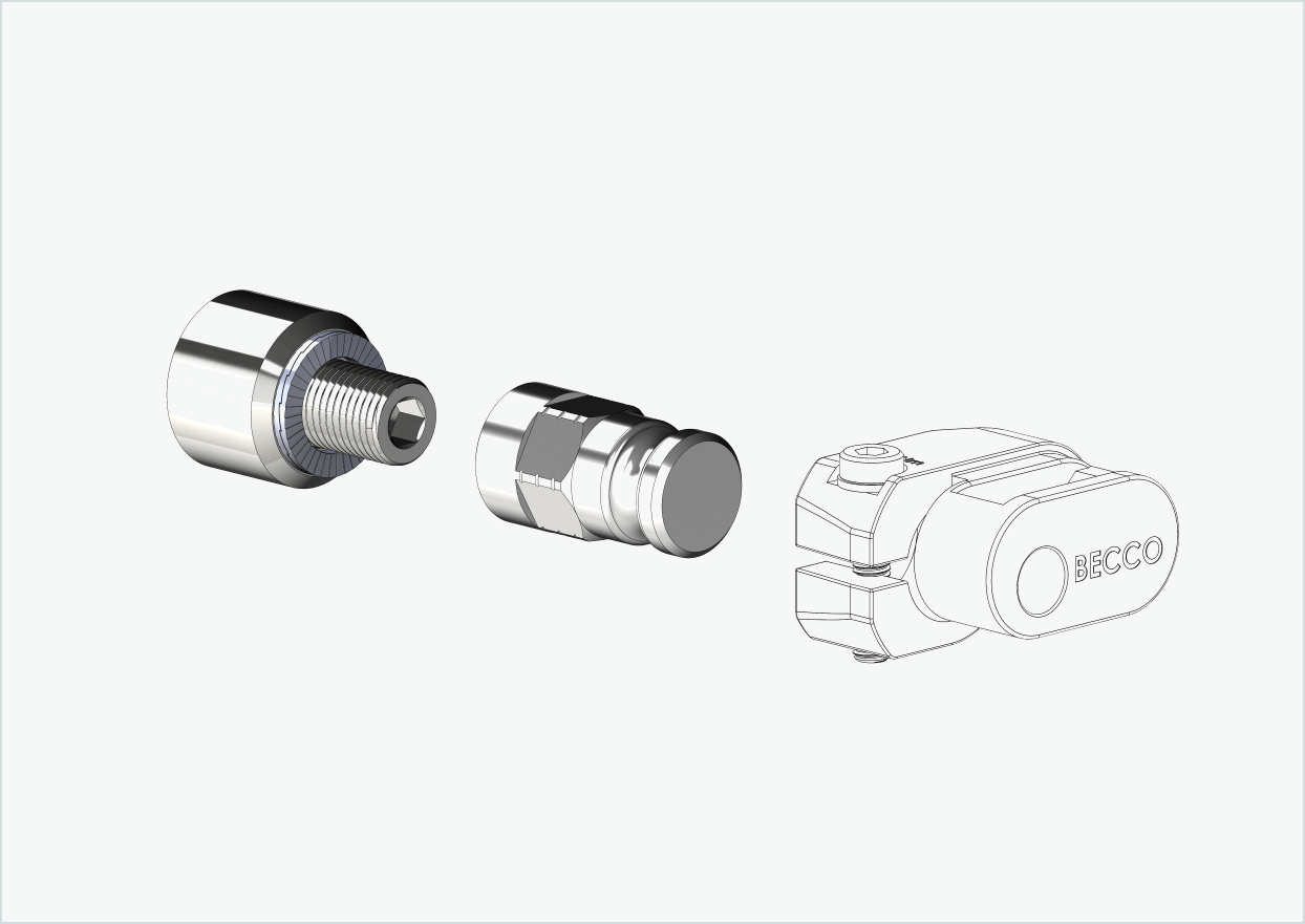 Adapter for HYENA-HRN-motor | kompatibel med Leggero med BECCO-system