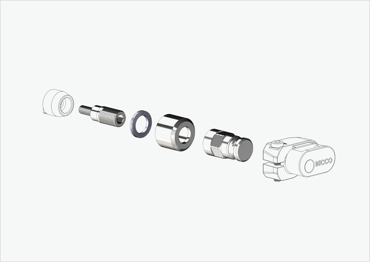 Adapter for HYENA-HRN-motor | kompatibel med Leggero med BECCO-system
