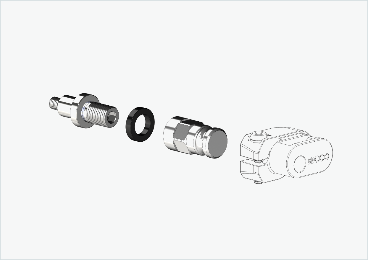 XL-adapter for Rohloff Speedhub 500-14 / A12-nav | kompatibel med Leggero med BECCO-system
