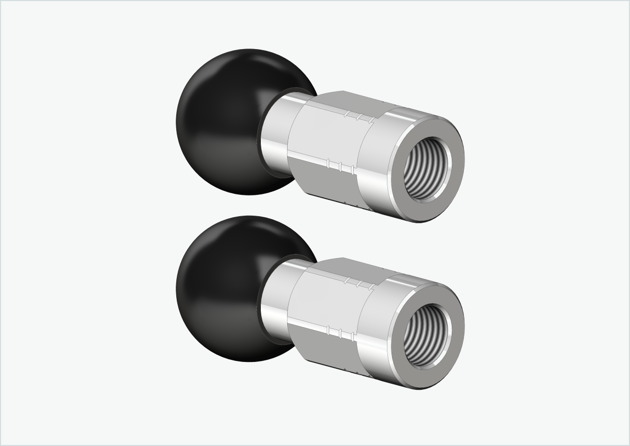 Adaptersett for solid aksel - M12 x 1,25 | egnet for Burley COHO XC