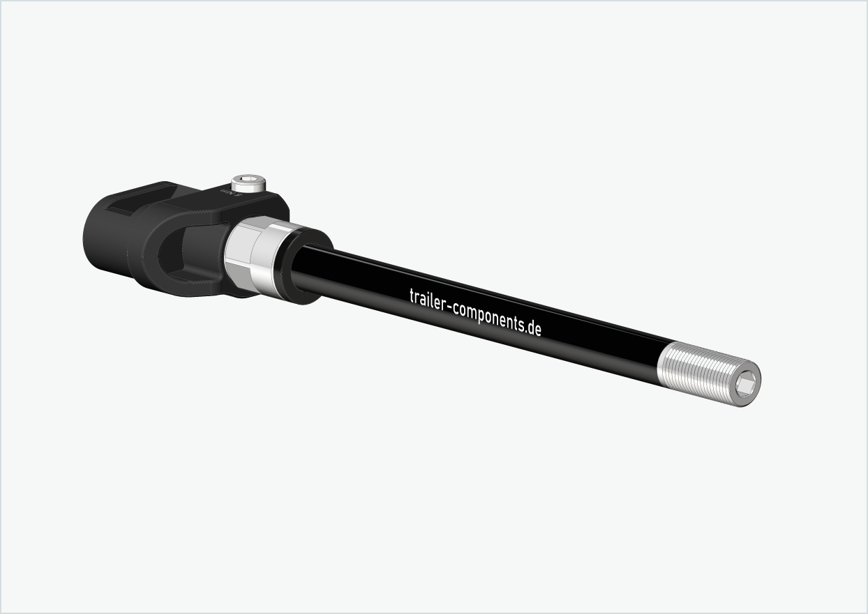 Aksel med adapter / M12 x 1,75 | for Leggero-tilhengere med BECCO-system