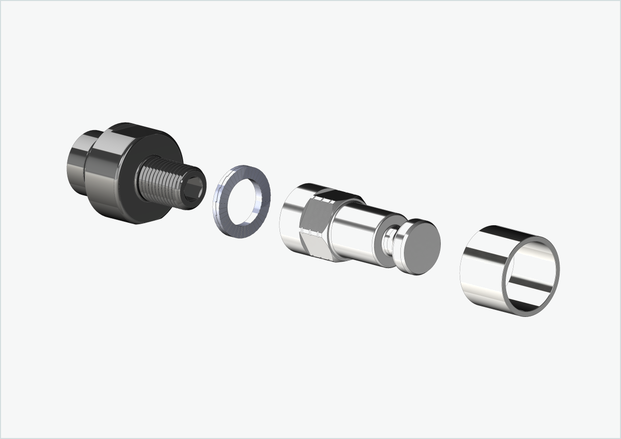 ORBEA Diem - Gjengeadapter - M12 x 1,25 | Pakke med Croozer-adapter