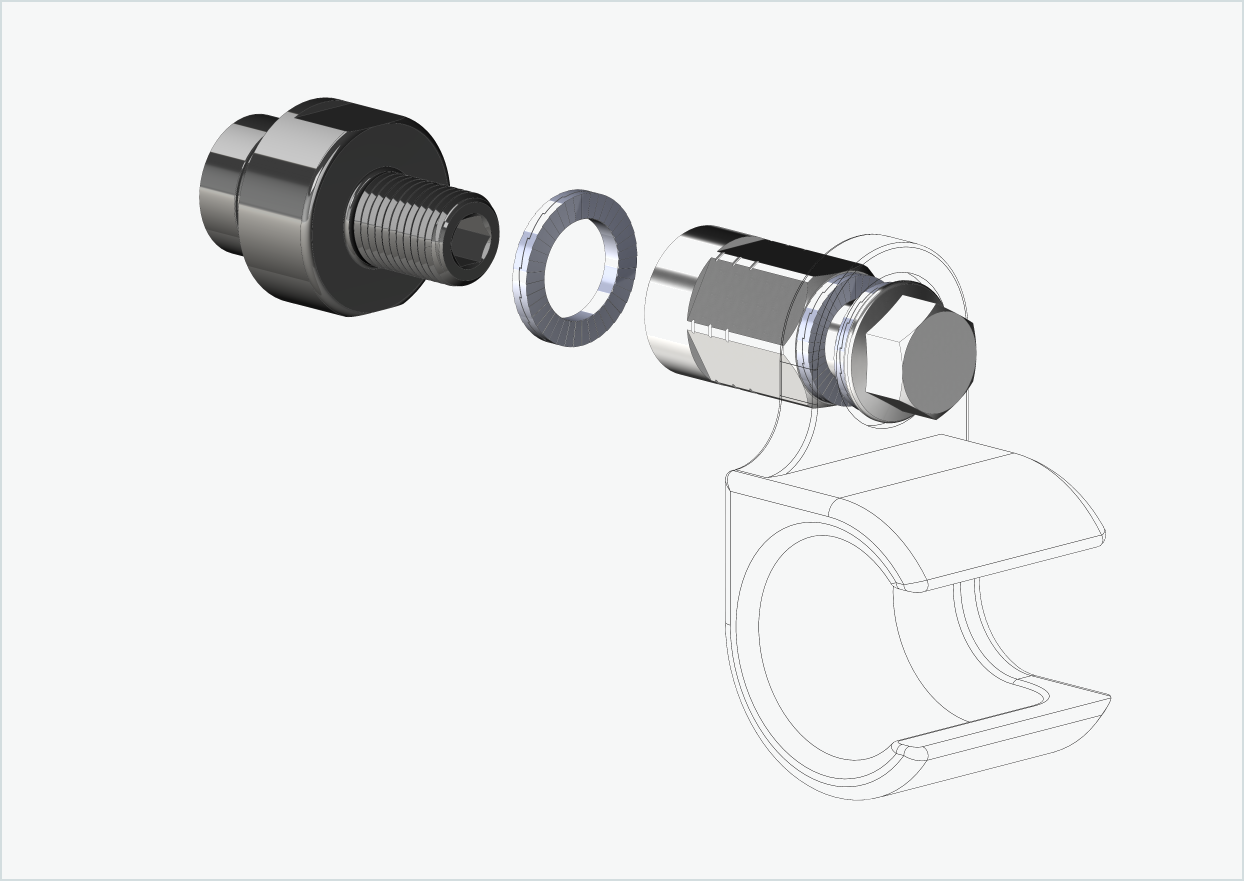 Gjengeadapter - M12 x 1,25 | egnet for ORBEA Diem 10 og 20