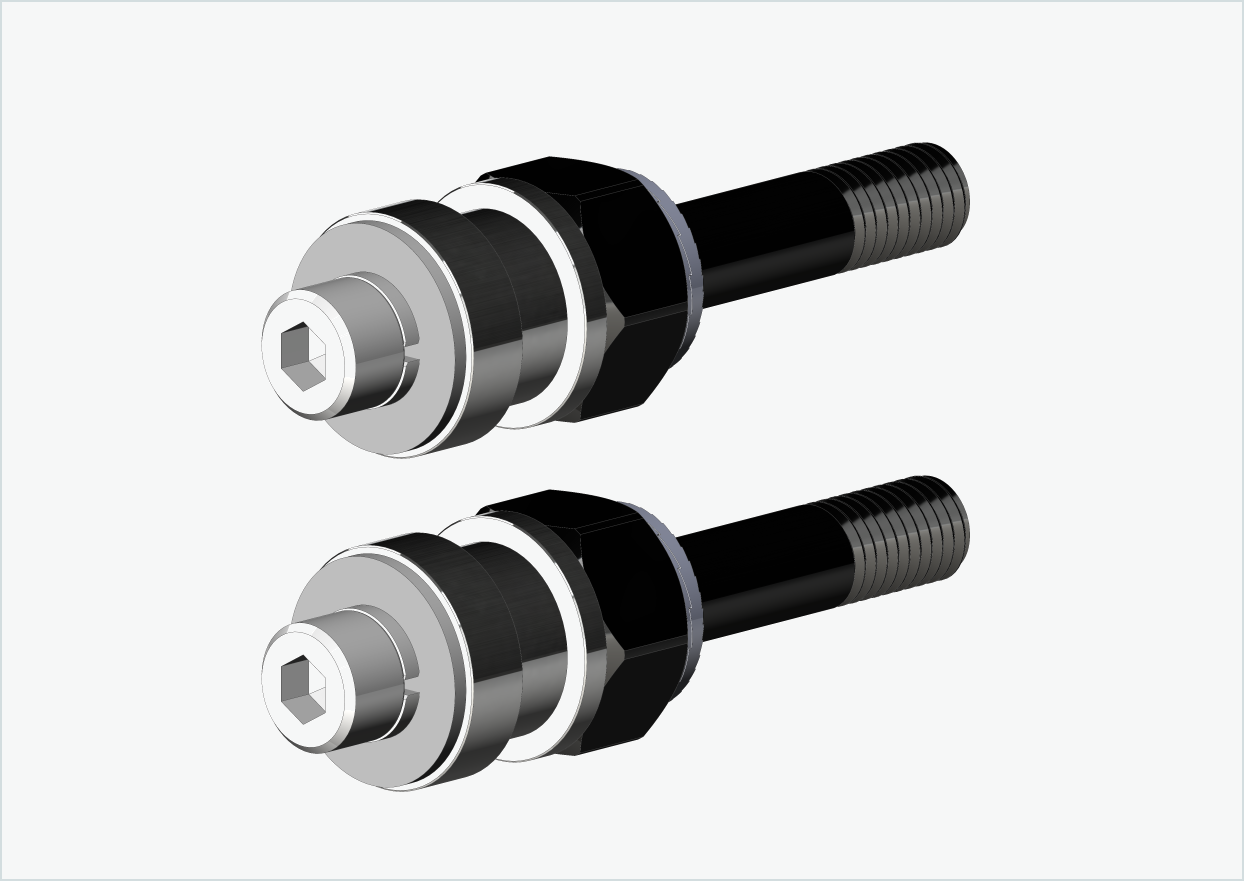 BOB YAK / IBEX gjengeadaptersett (30 mm/30 mm) | for Rohloff Speedhub 500-14 / A12