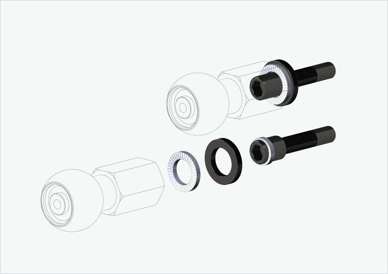 Burley COHO XC gjengeadaptersett (30mm/30mm) | for Rohloff Speedhub 500-14 / A12