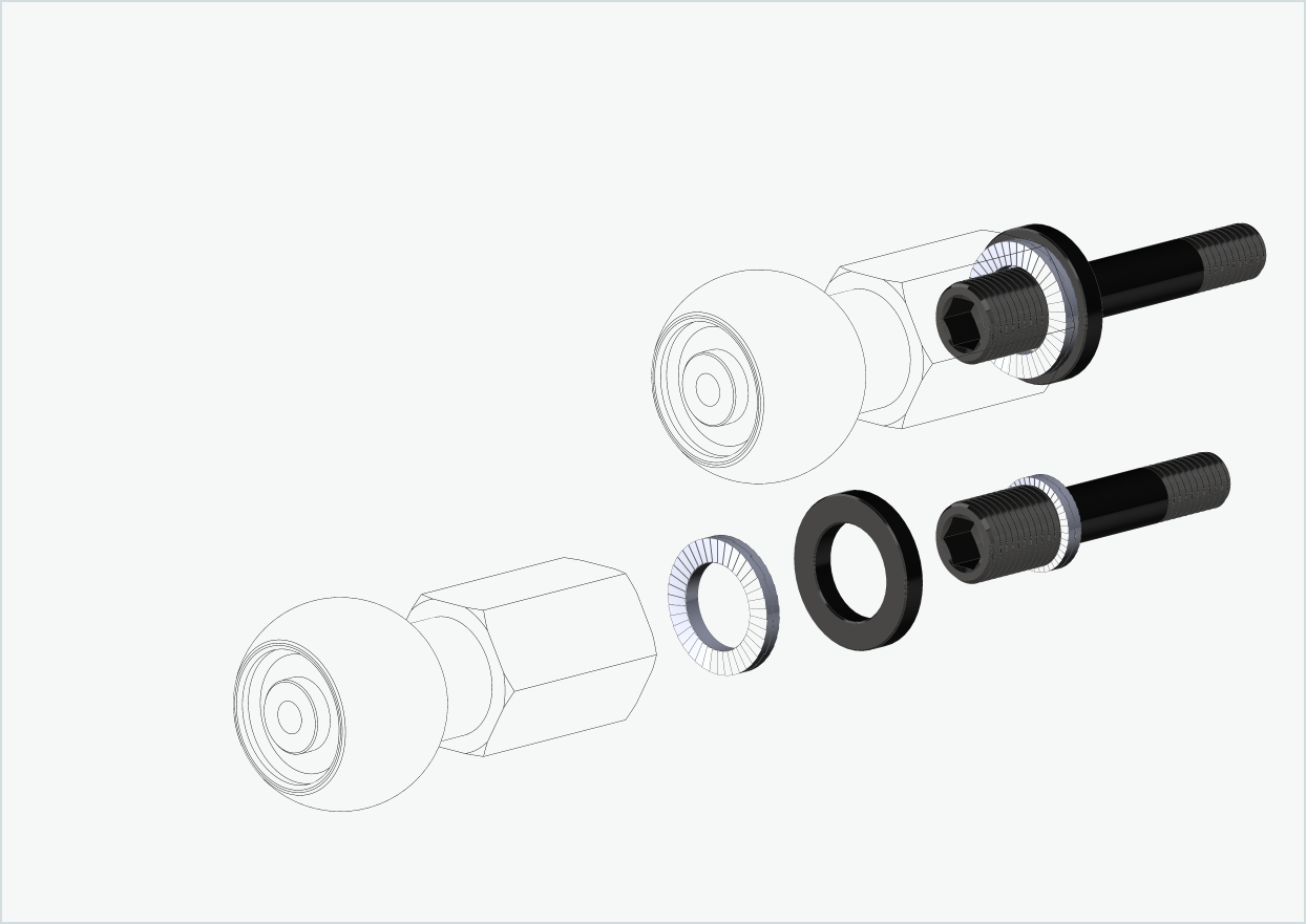 Burley COHO XC gjengeadaptersett (30mm/36mm) | for Rohloff Speedhub 500-14 / A12