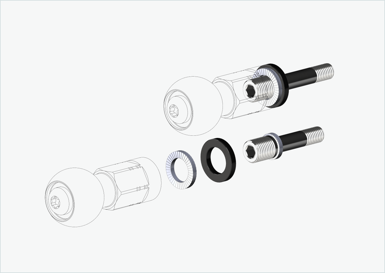 Burley COHO XC gjengeadaptersett (30mm/36mm) | for Rohloff Speedhub 500-14 / A12