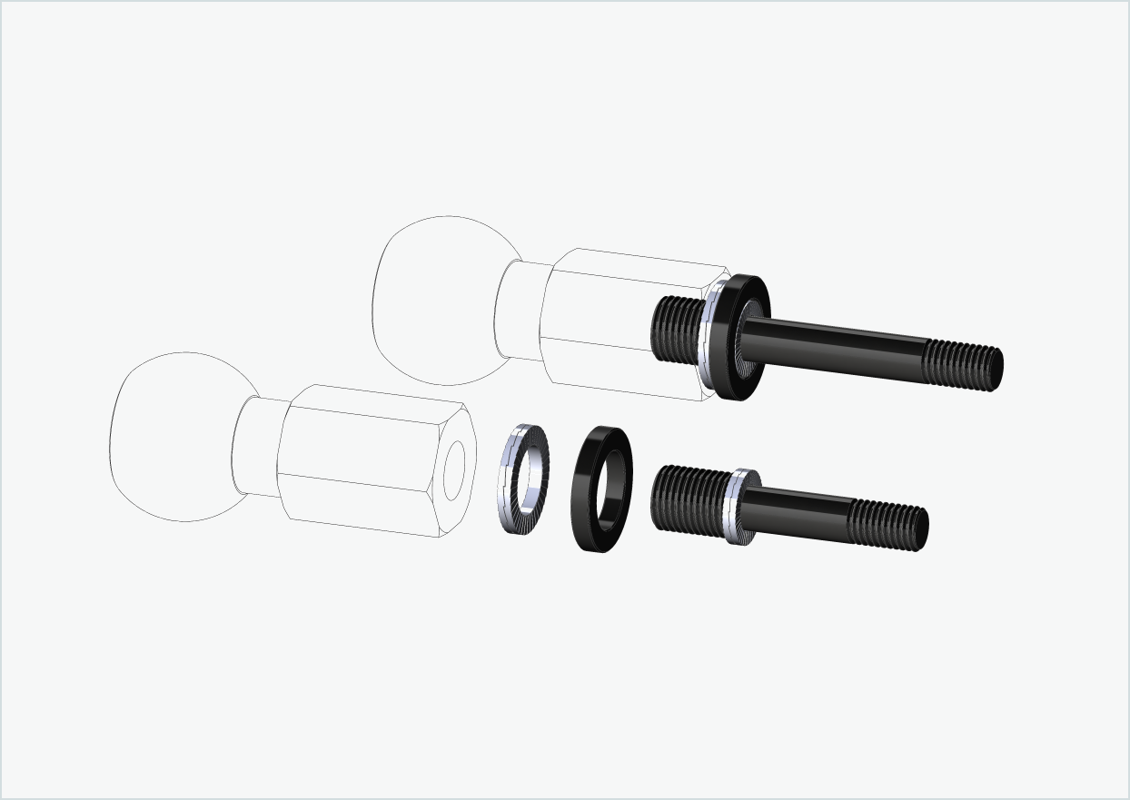 Burley COHO XC gjengeadaptersett (30mm/42mm) | for Rohloff Speedhub 500-14 / A12