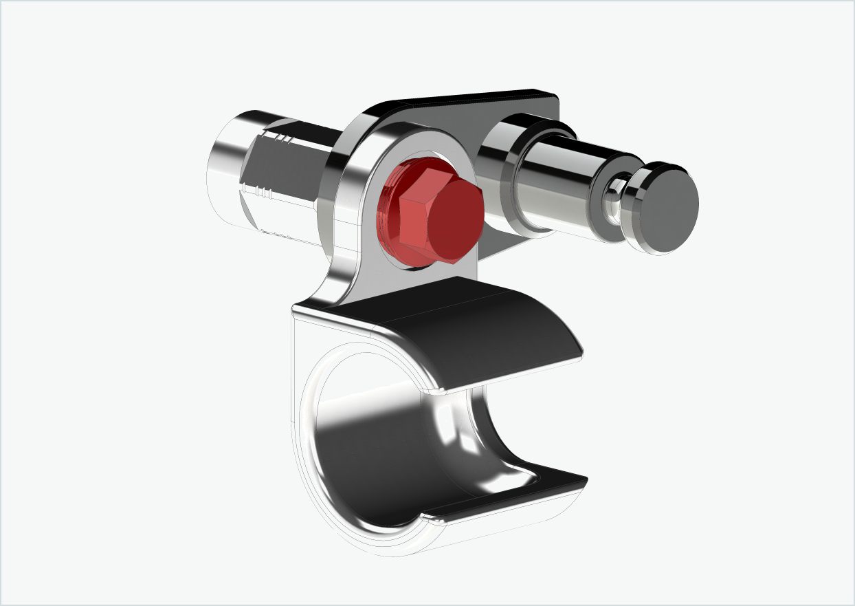Skruesett for universaladapter - dobbel montering